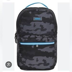Kids' 18” Fortnite Camo Backpack with Blue Accents